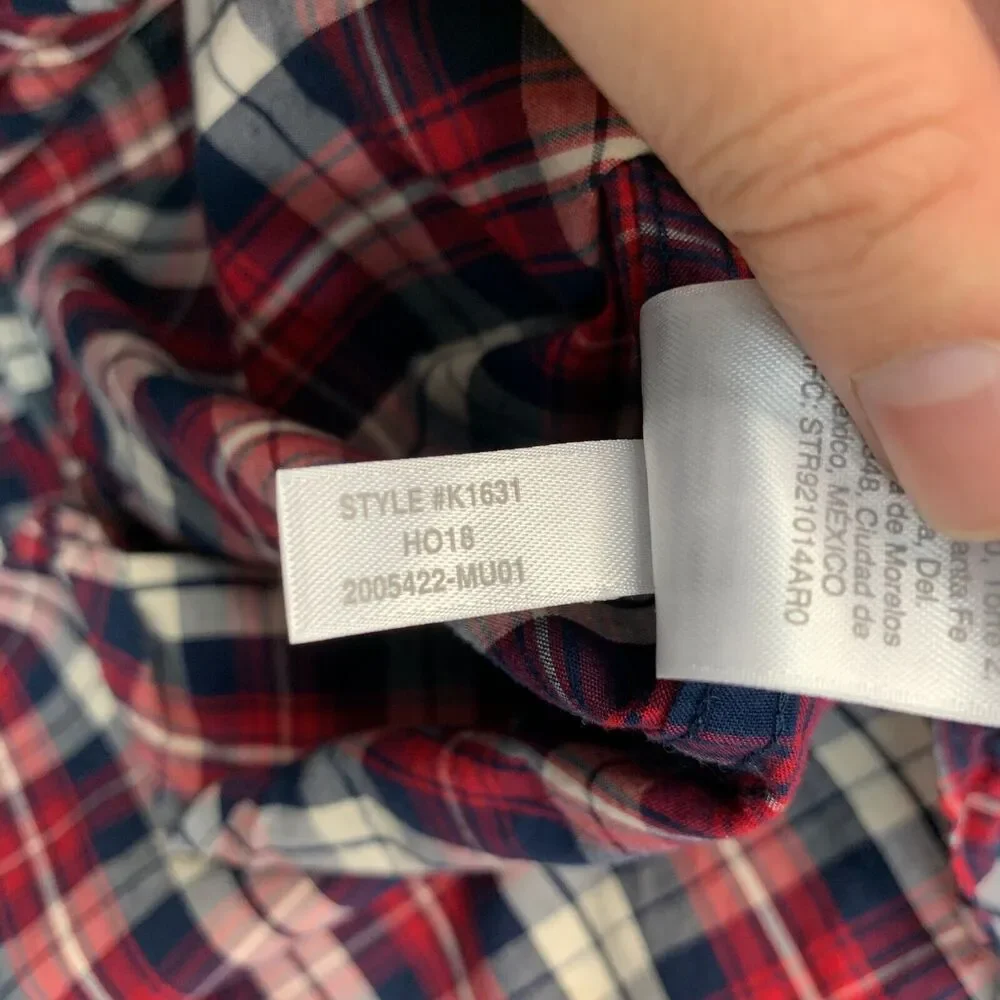 J Crew Flex Shirt Men S Small Multi Plaid Cotton Stretch Long Sleeve Button Down